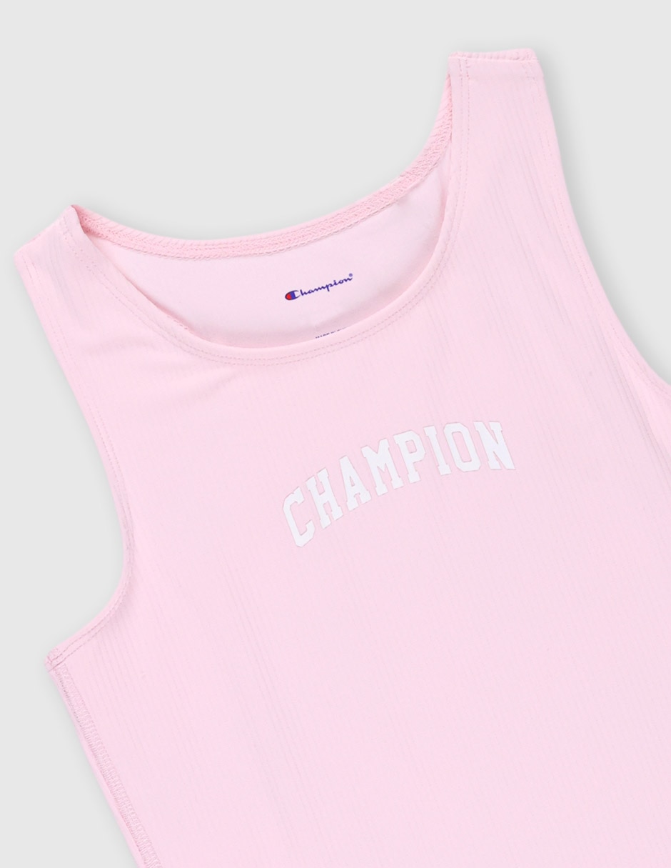 Playera Champion sin manga para niña