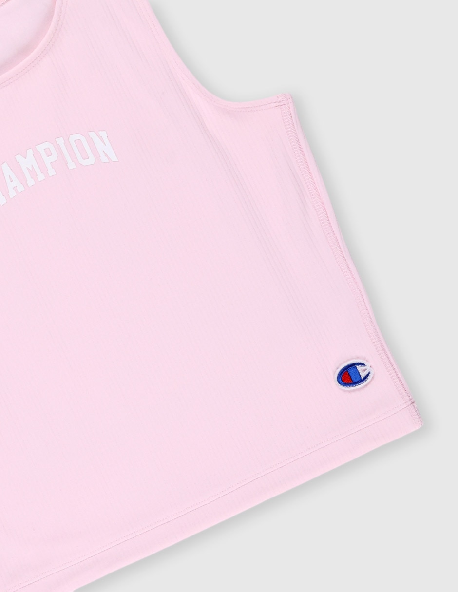 Playera Champion sin manga para niña
