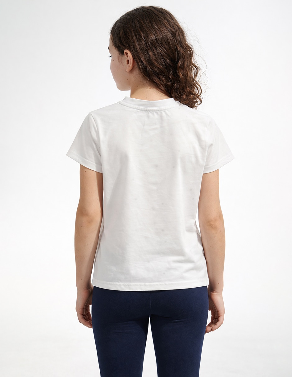 Playera Biography manga corta para niña