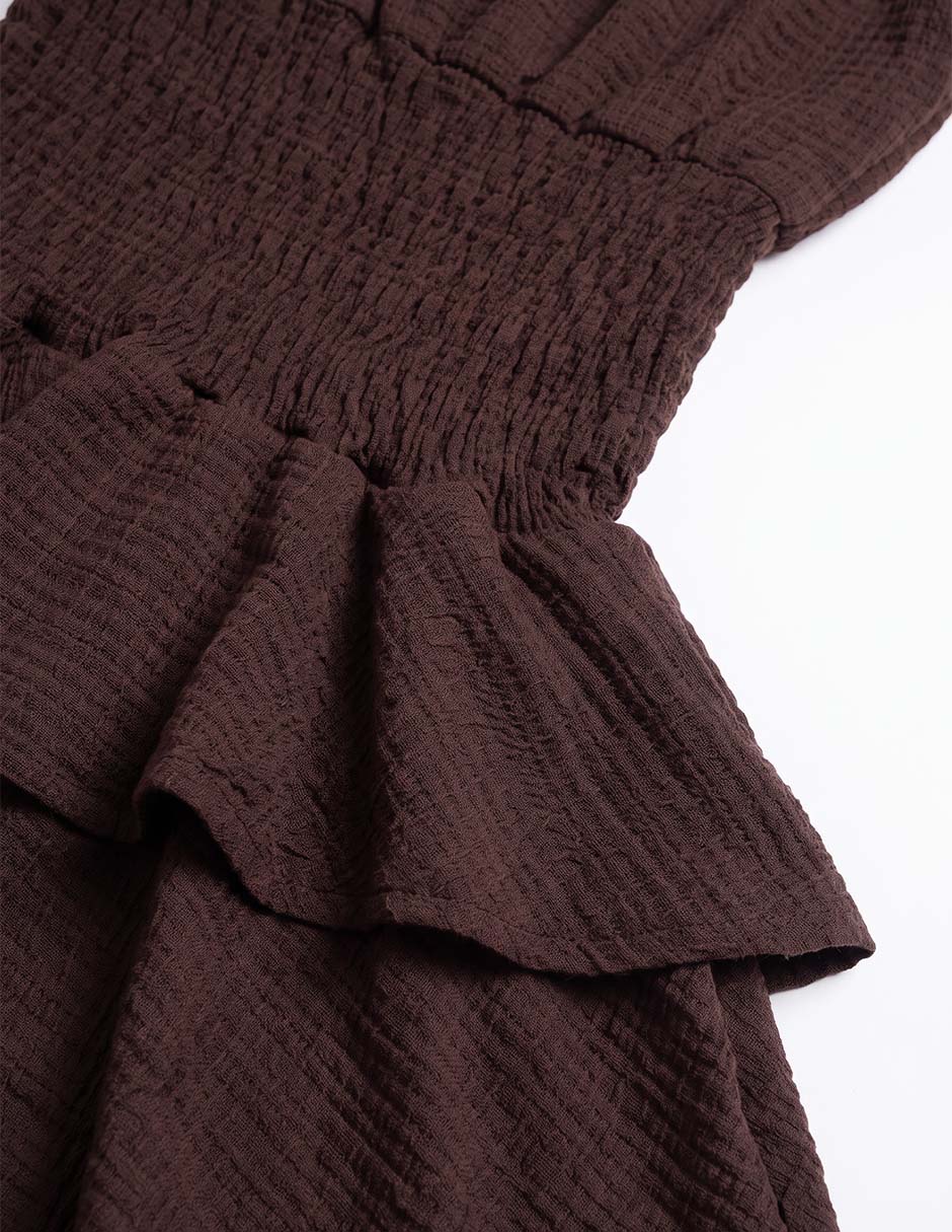 Vestido manga volantes para niña 3