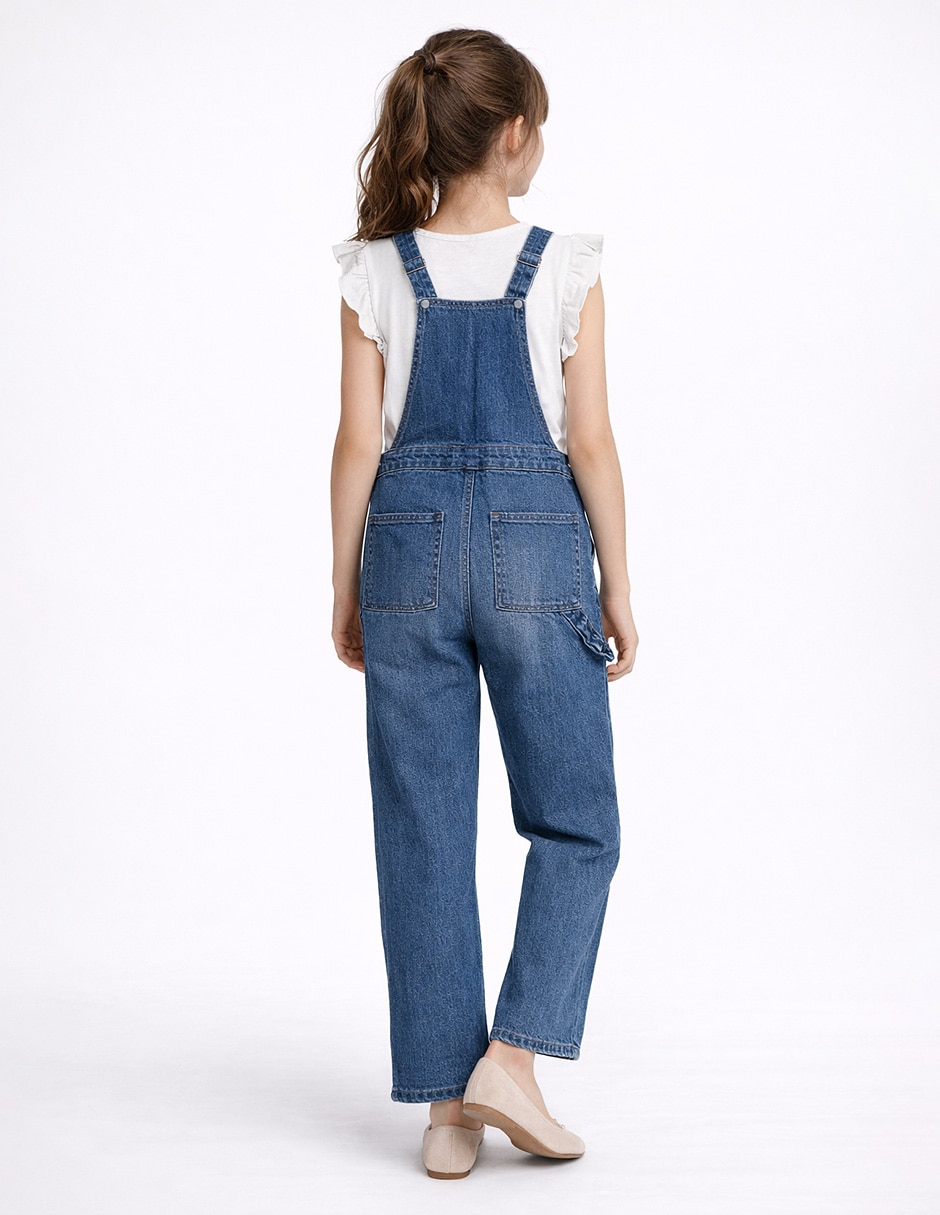 Jumpsuit de mezclilla para niña