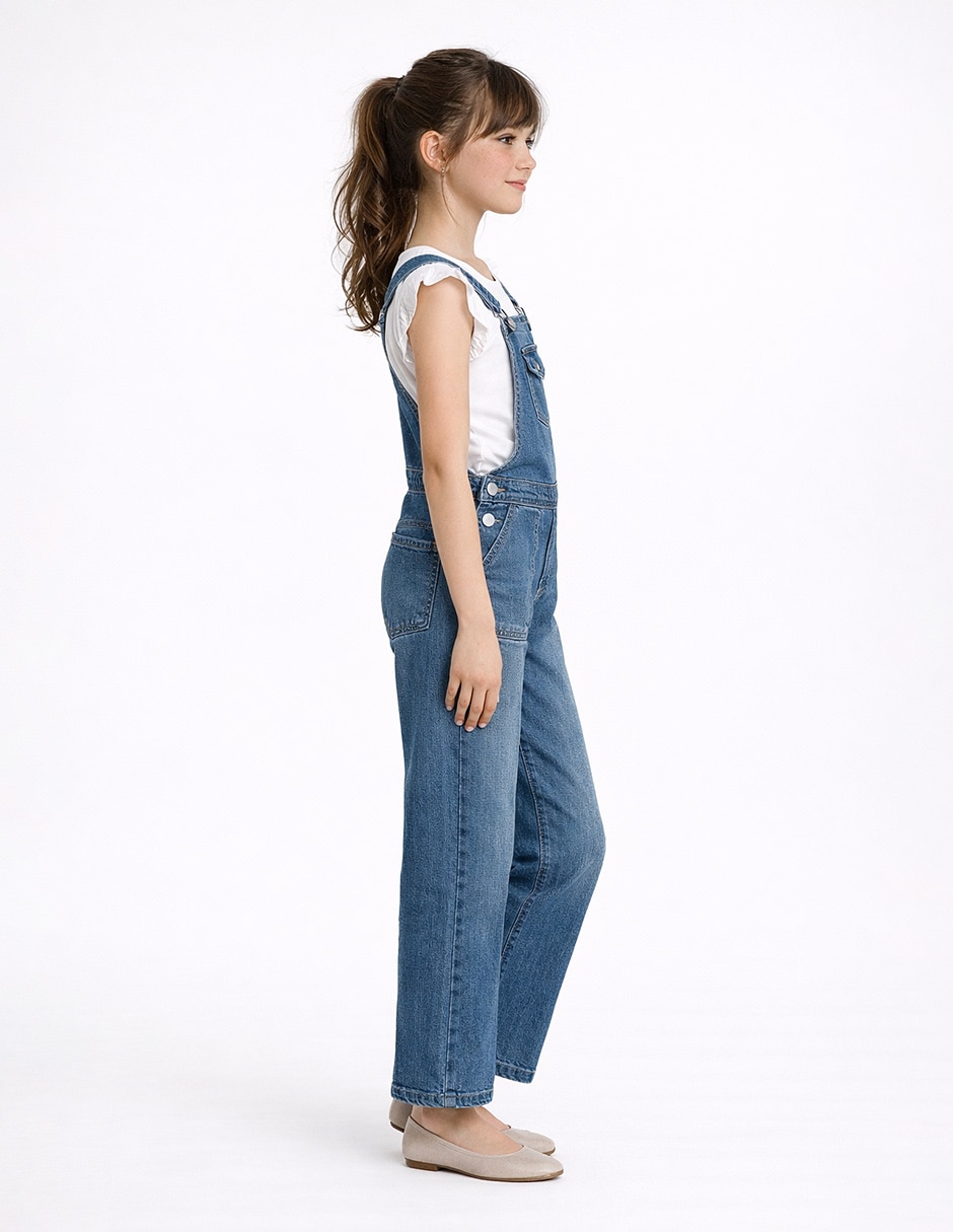 Jumpsuit de mezclilla para niña