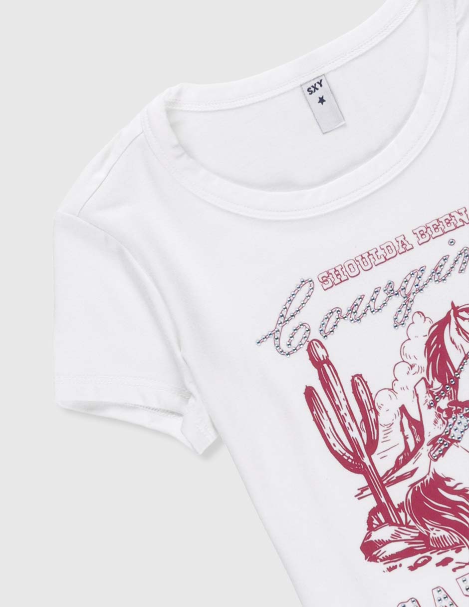 Playera manga corta para niña 3