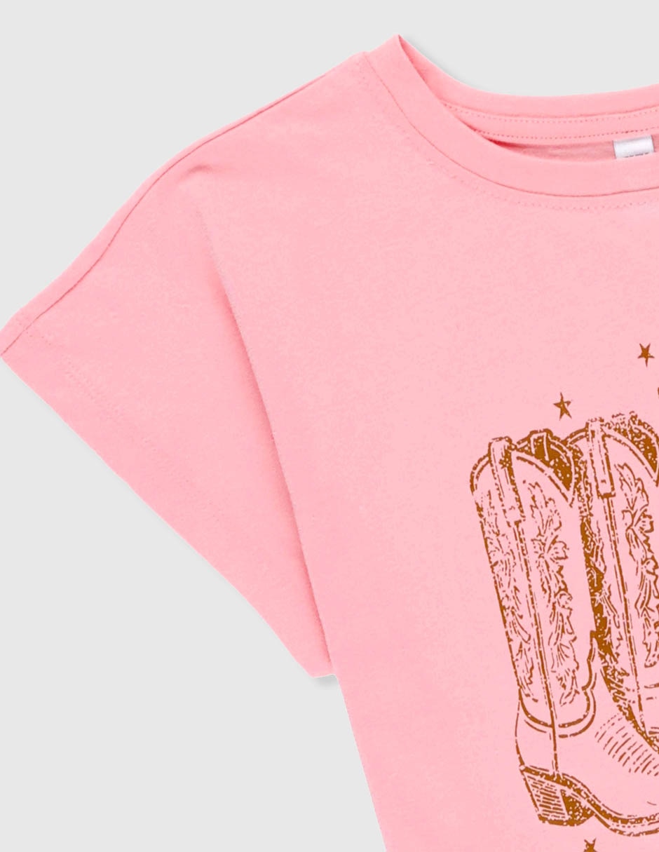 Playera manga corta para niña