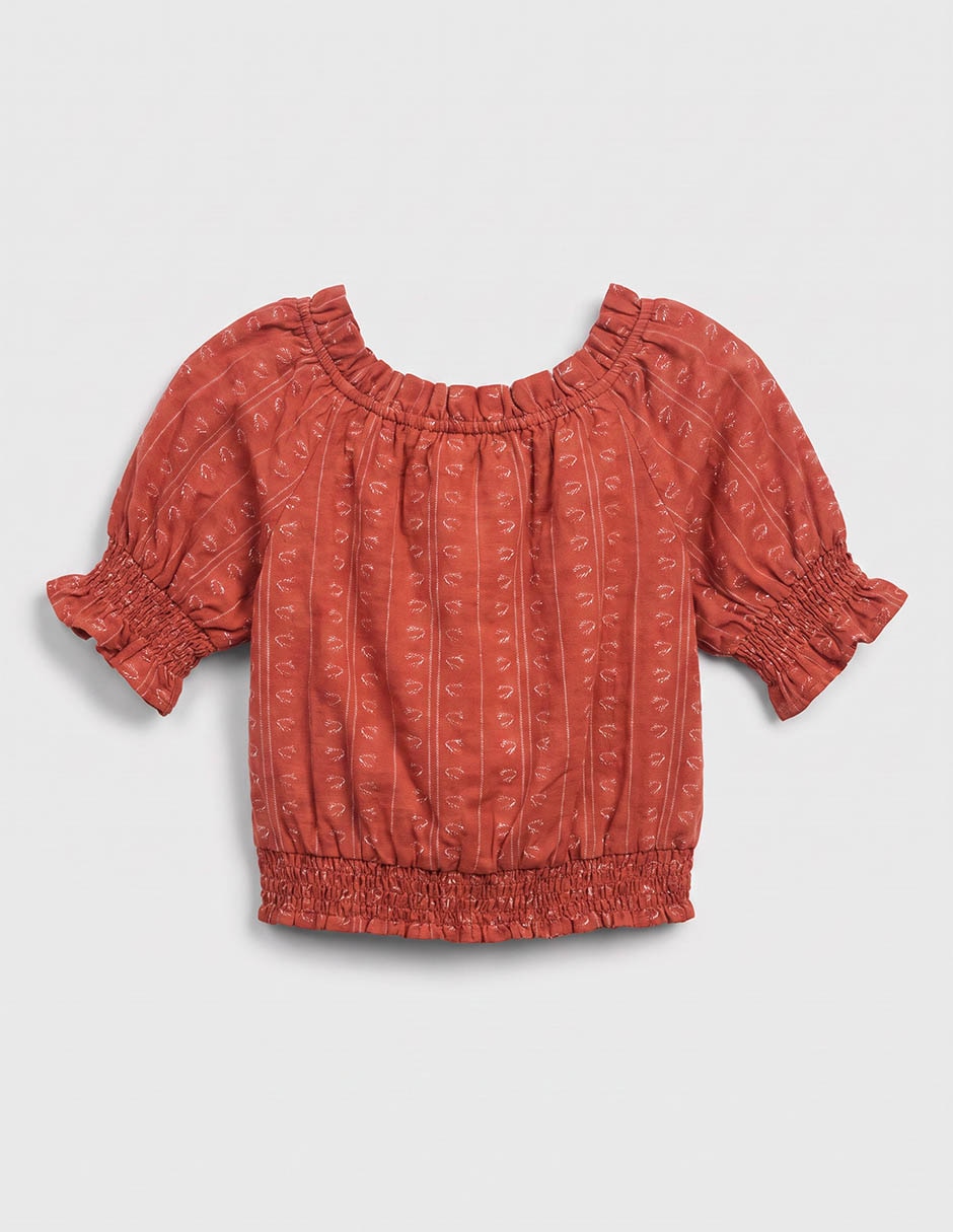 Playera manga corta para niña