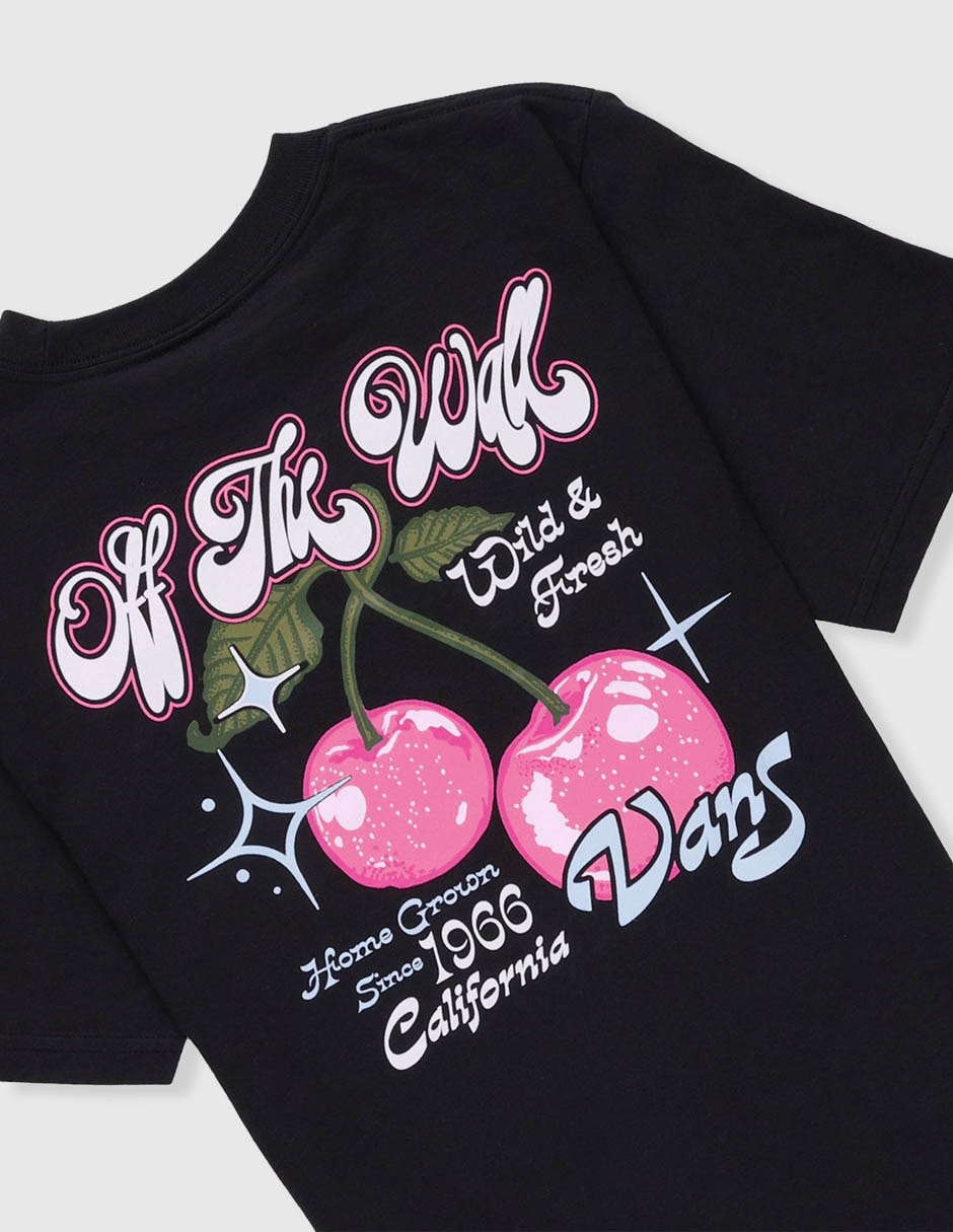 Playera vans manga corta para niña