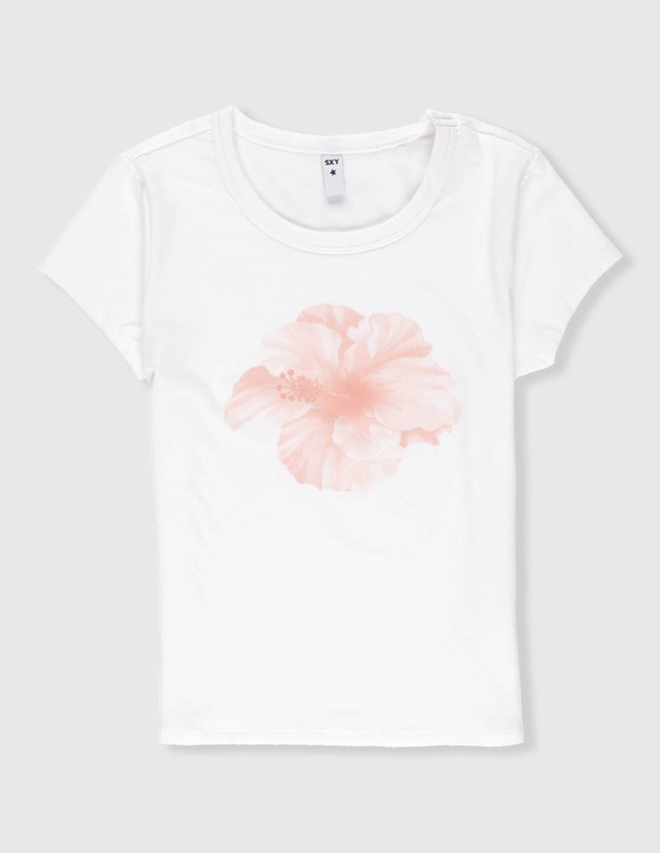Playera sexy jeans atemporal manga corta infantil niña