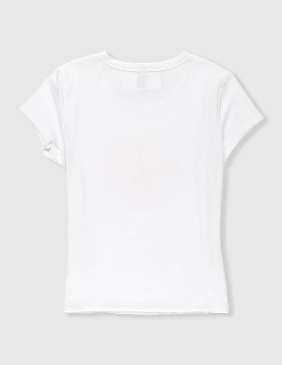 Playera sexy jeans atemporal manga corta infantil niña