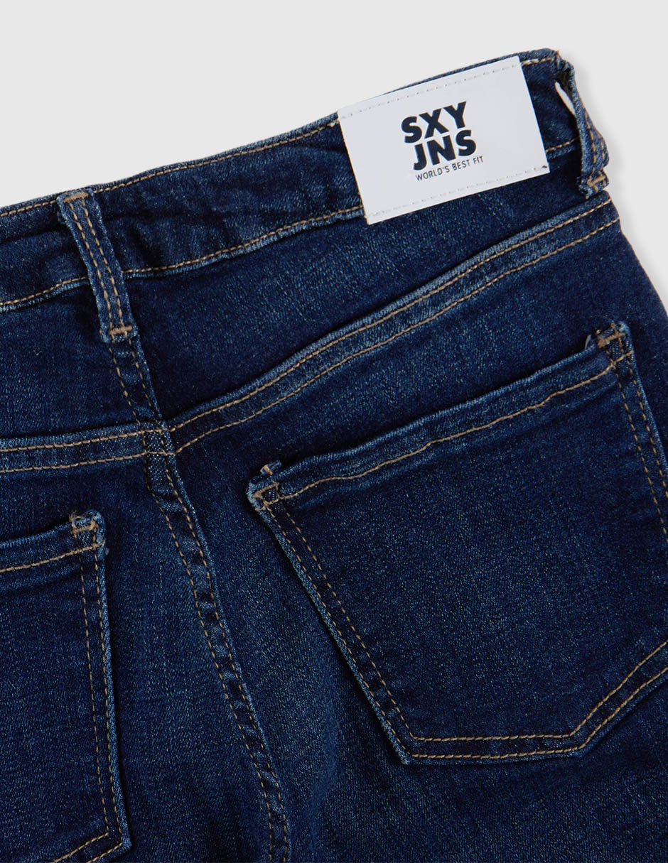 "jeans/jegging" regular wide leg atemporal sxykjm008 "lavado" obscuro "para" infantil niña 4