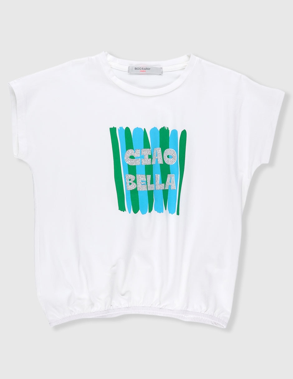 Playera manga corta para niña Playera manga corta para niña