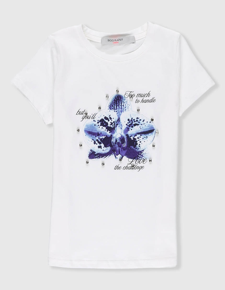 Playera manga corta para niña Playera manga corta para niña