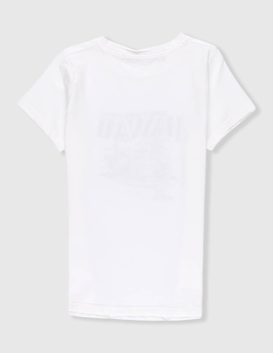 Playera Biography manga corta para niña