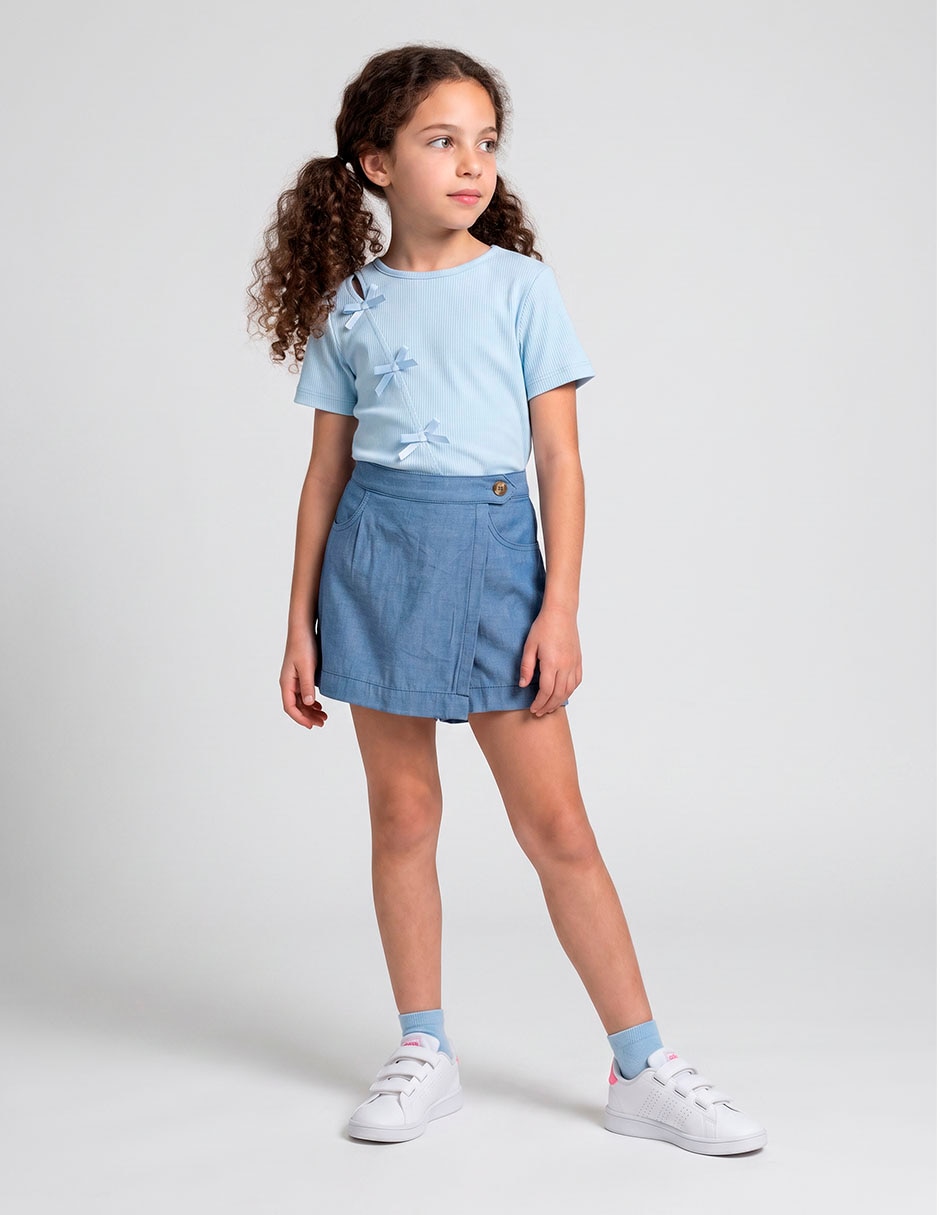 Falda biography falda / short para niña