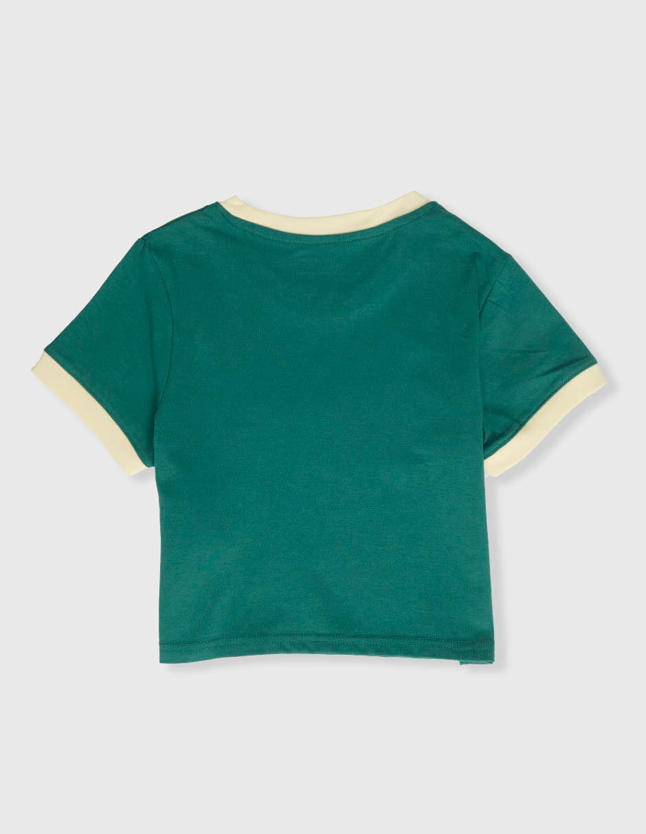 Playera Brasil manga corta para niña 4