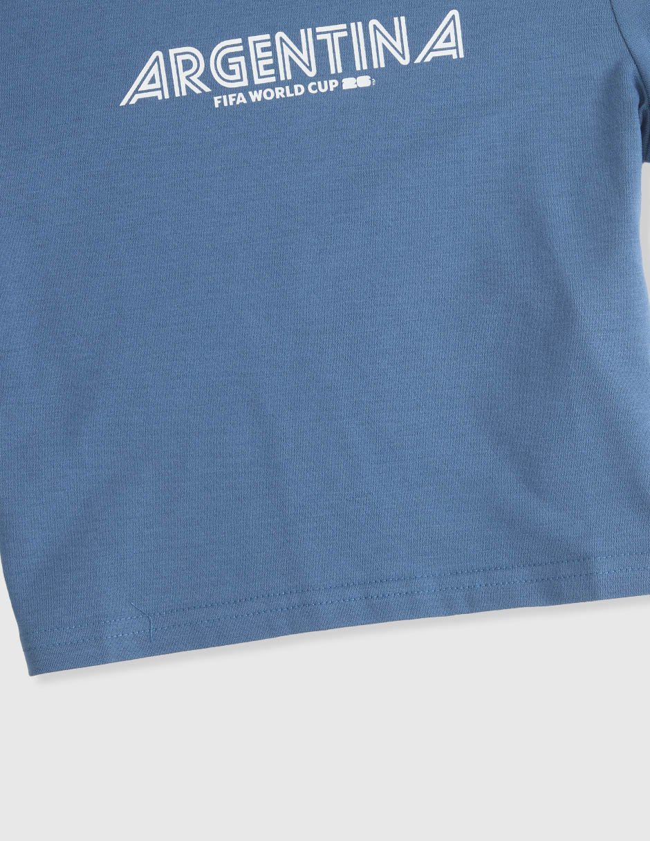 Playera Argentina manga corta para niña 2