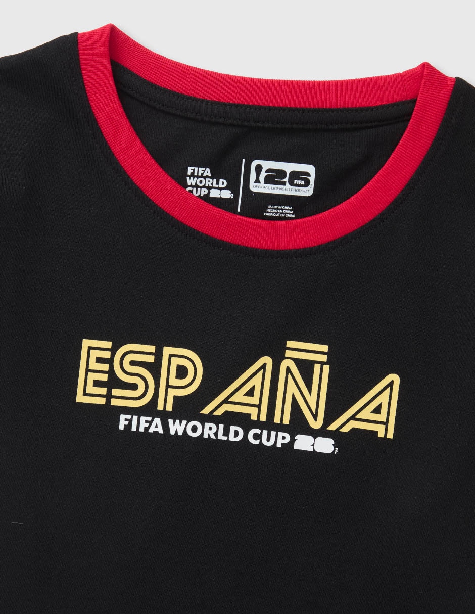 Playera España manga corta para niña 3
