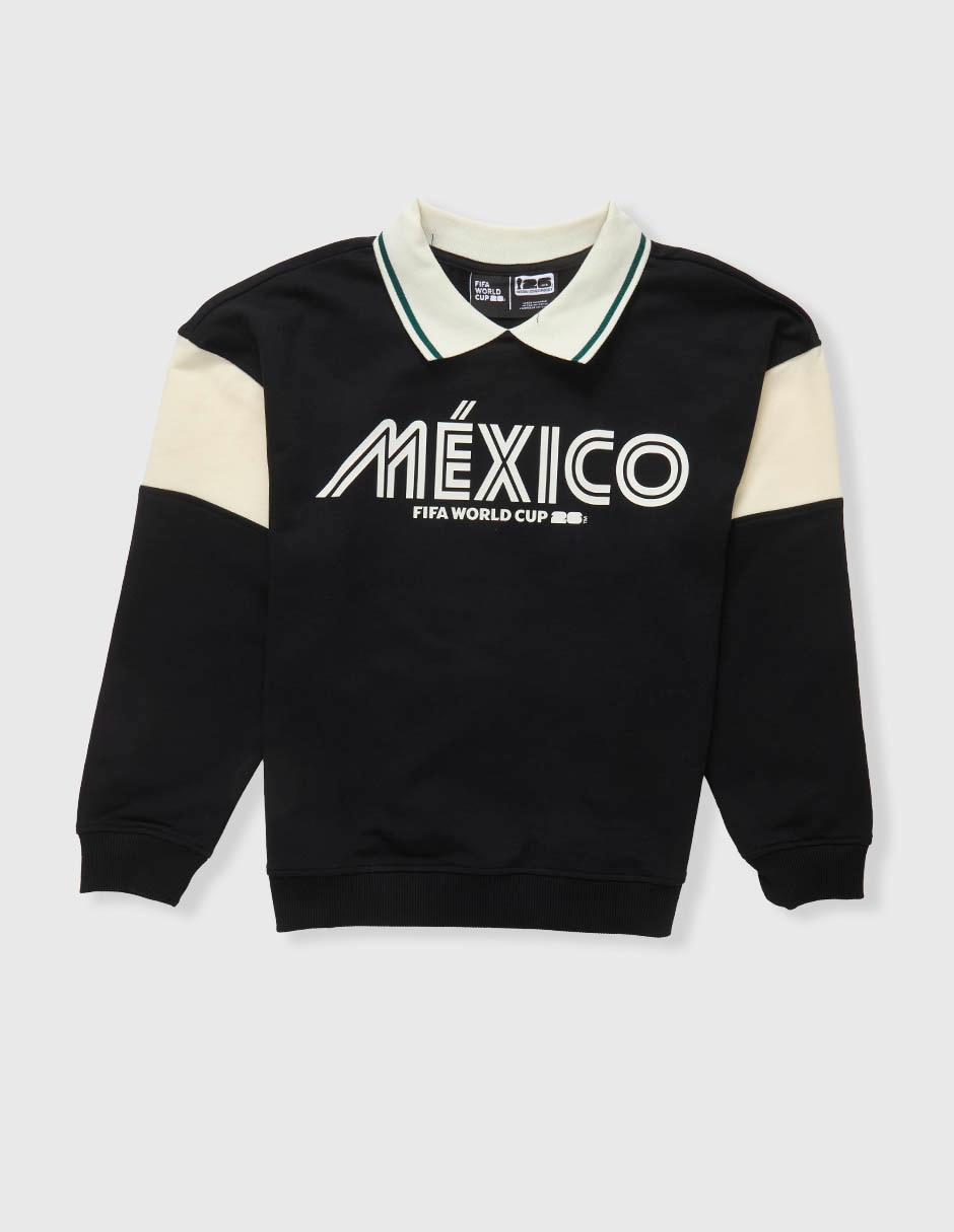 Suéter Cuello A Contraste Fifa Fifa México Fifa Para Niños Grandes Niña