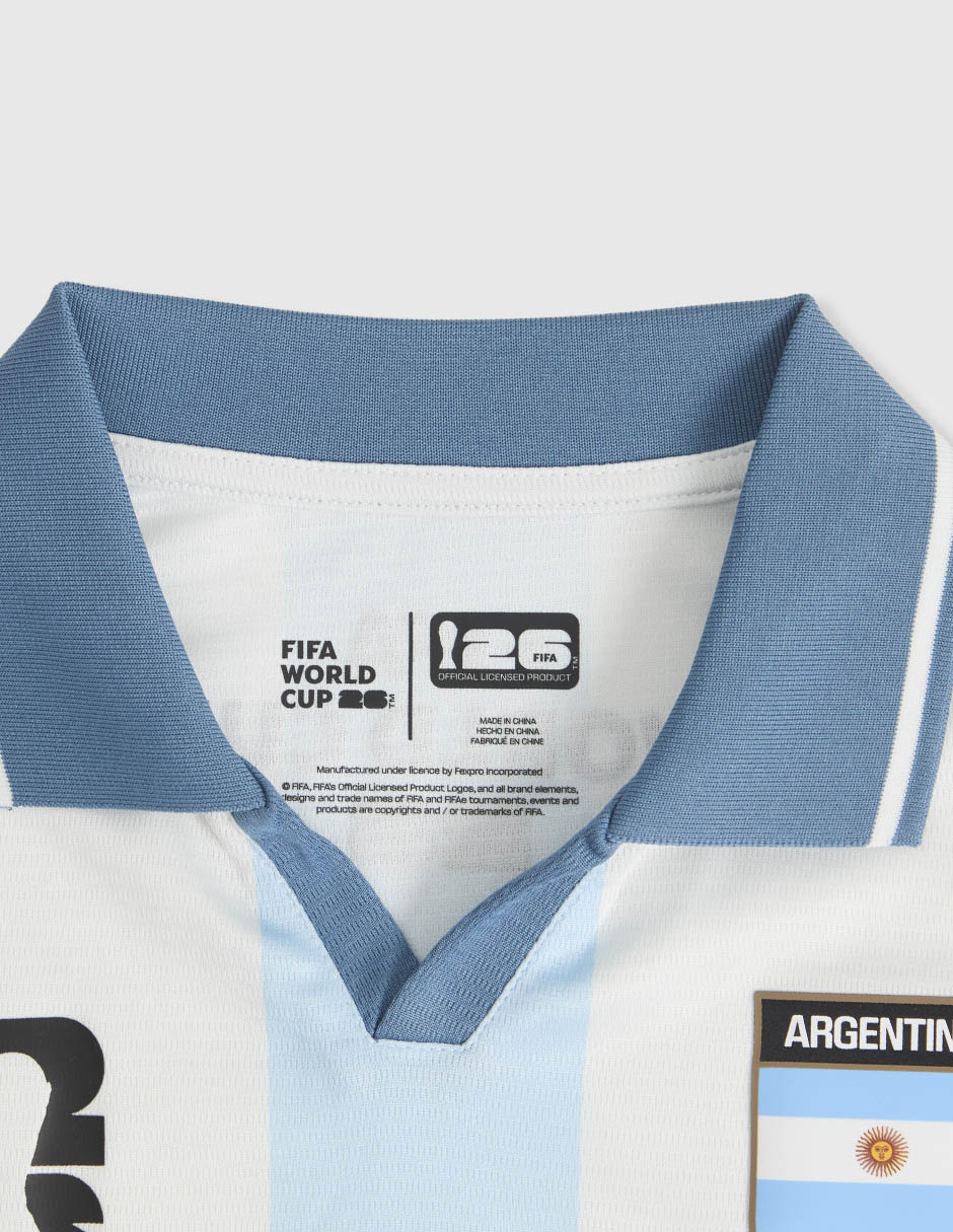 Playera Argentina manga corta para niña 3