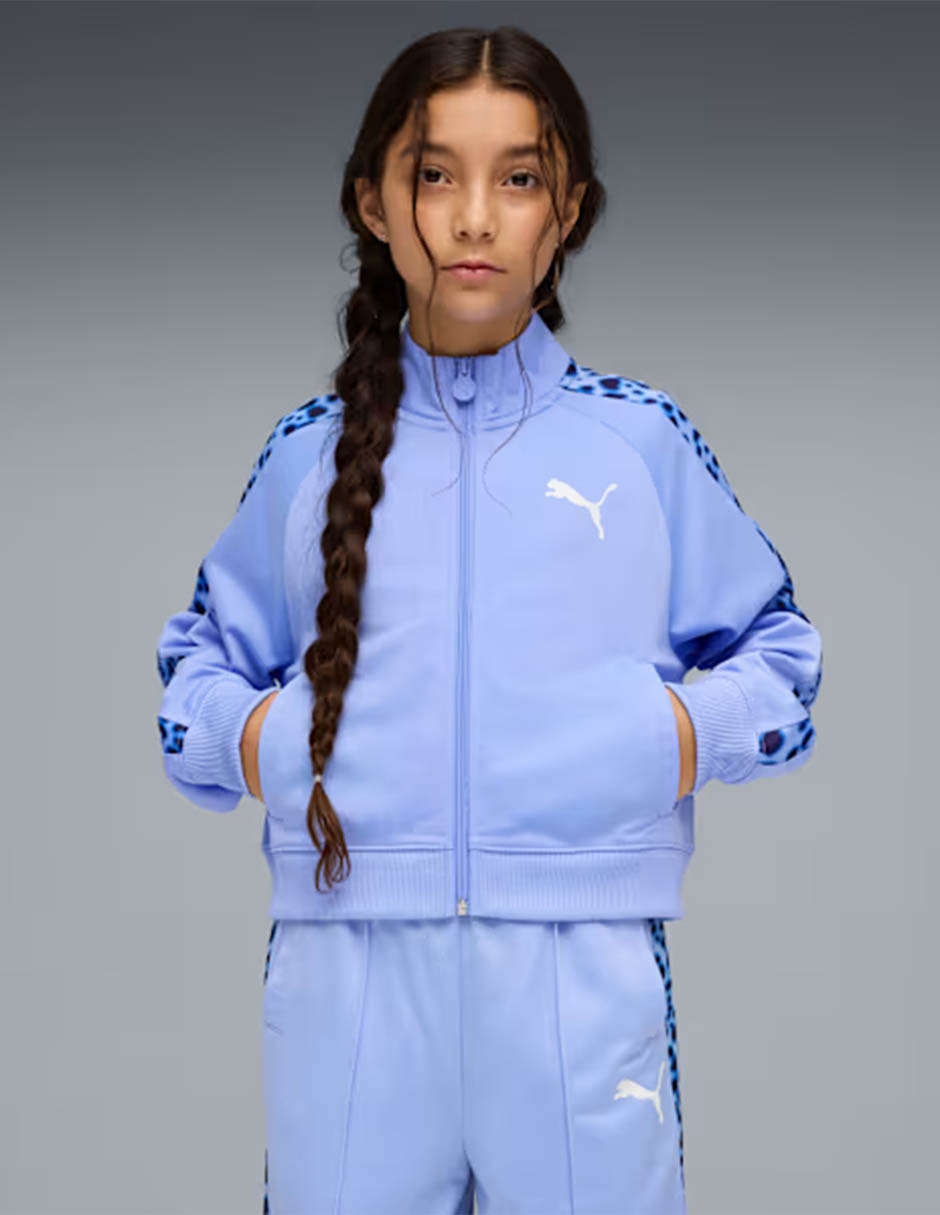 Set chamarra T7 Animal Relaxed Short Length Track Jacket G para niña