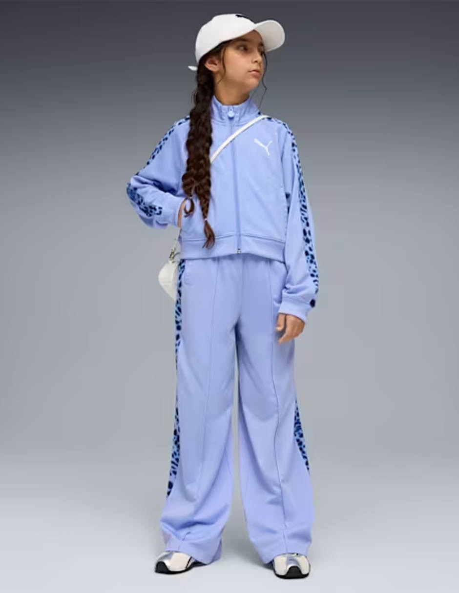 Set chamarra Puma T7 Animal Relaxed Short Length Track Jacket G para niña