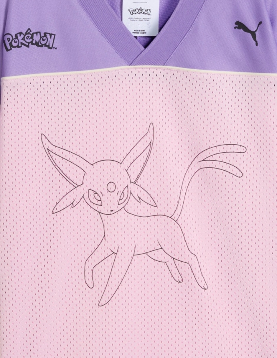 Set playera/playera puma puma x pokemon oversized jersey jr manga corta para niños grandes niña