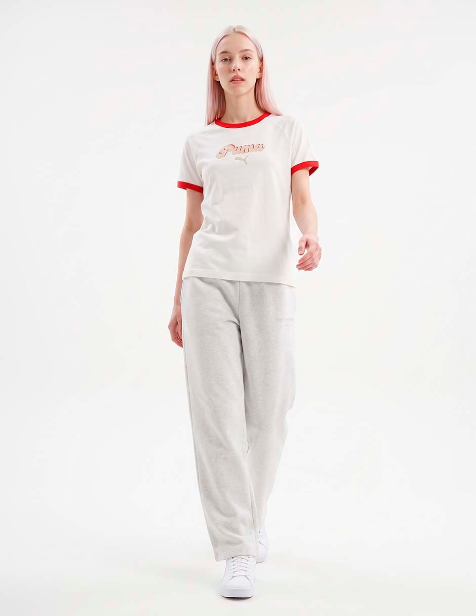 Playera graphic ringer slim tee g manga corta para mujer 3