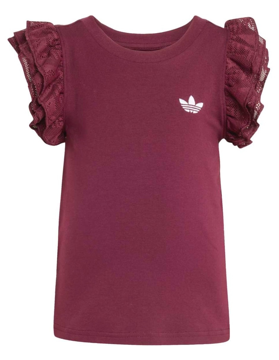 Conjunto deportivo lace cycling short tee set para niña 5