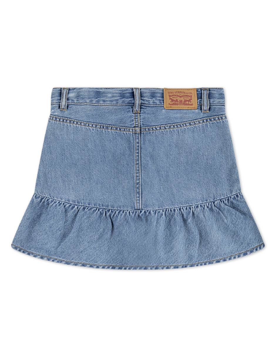 Falda Levi's de mezclilla para niña