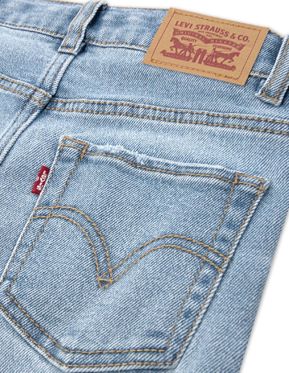 Jeans flare Levi's lavado claro para niña