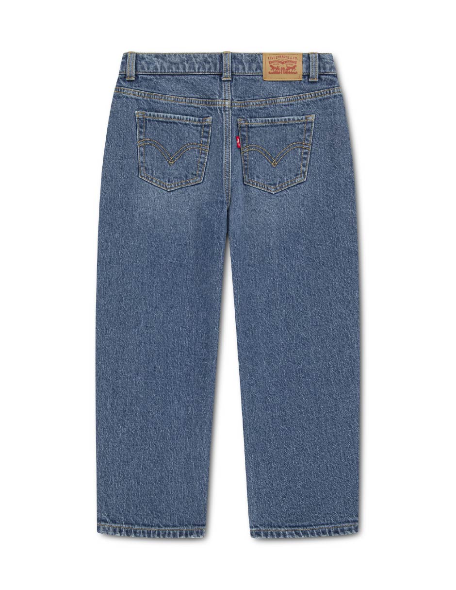 Jeans baggy Levi's lavado obscuro para niña