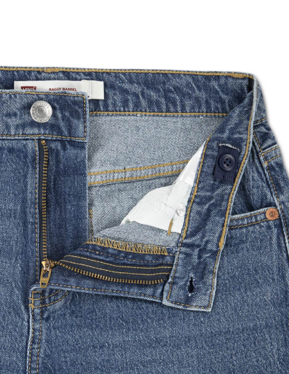 Jeans baggy Levi's lavado obscuro para niña