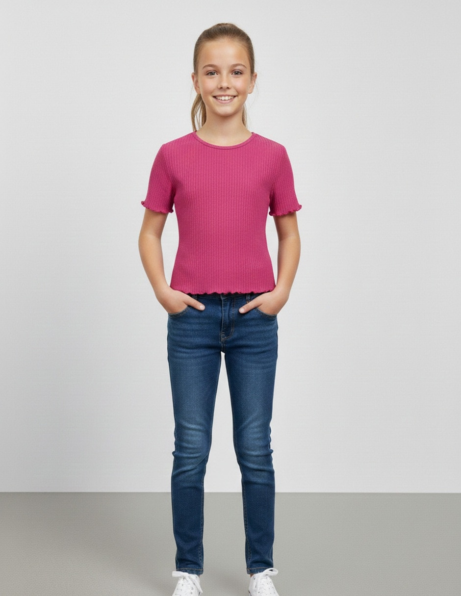 Playera manga corta