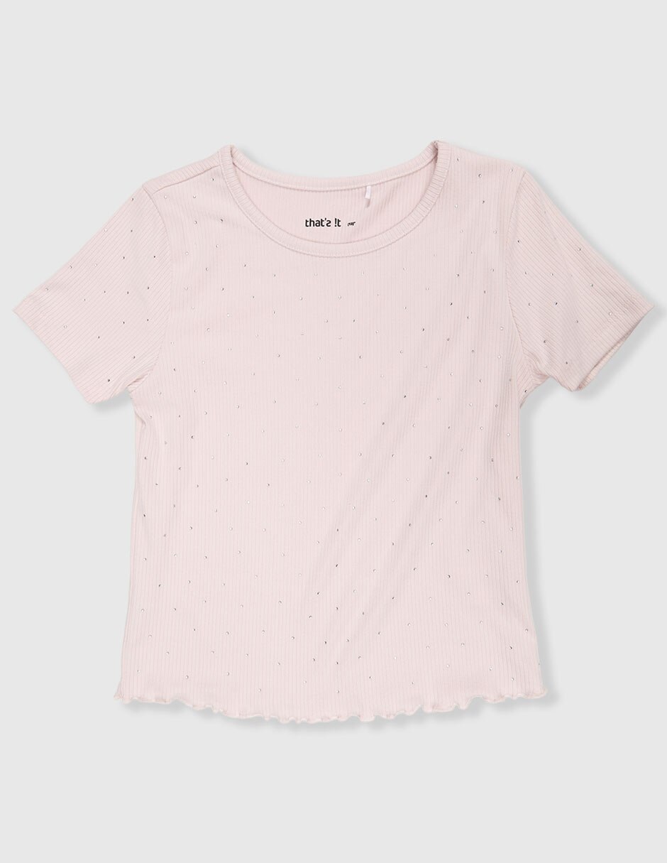 Playera manga corta para niña
