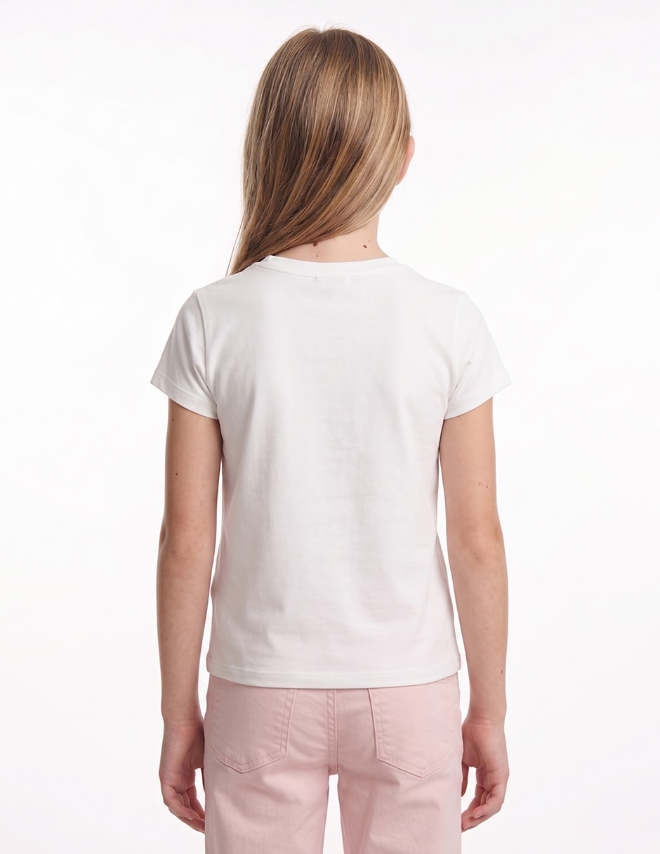 Playera biography playeras manga corta para niña