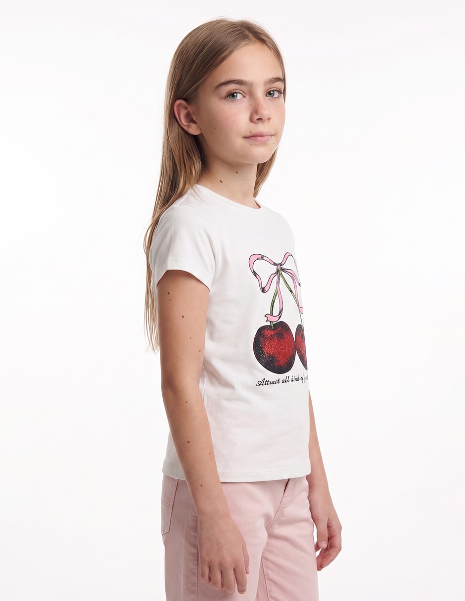 Playera biography playeras manga corta para niña