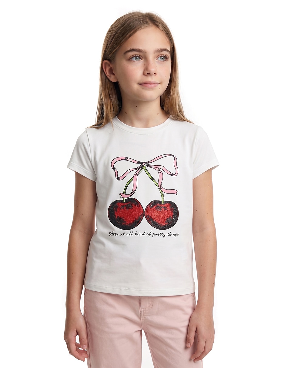 Playera playeras manga corta para niña Playera playeras manga corta para niña