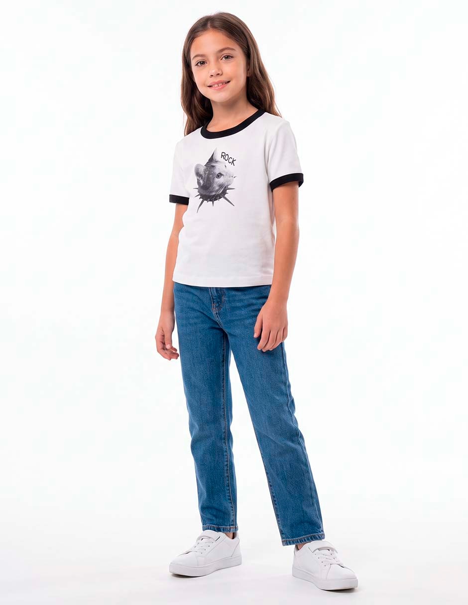 Playera manga corta para niña 3