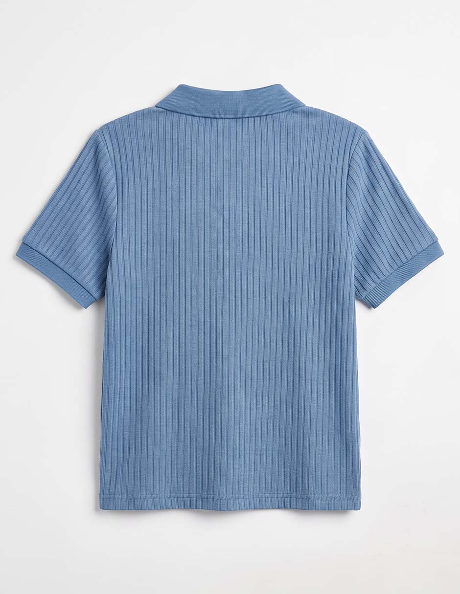 Playera tipo polo de algodón para niño 3
