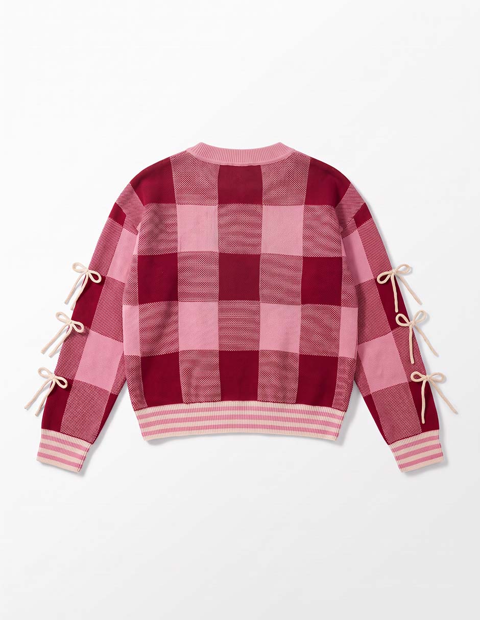 Suéter cuello a contraste para niña 5