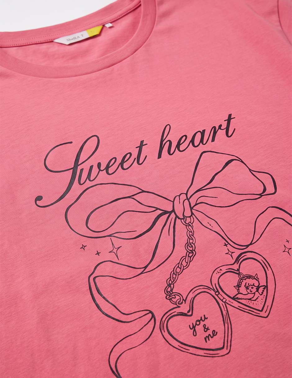 Playera manga al codo para niña 5