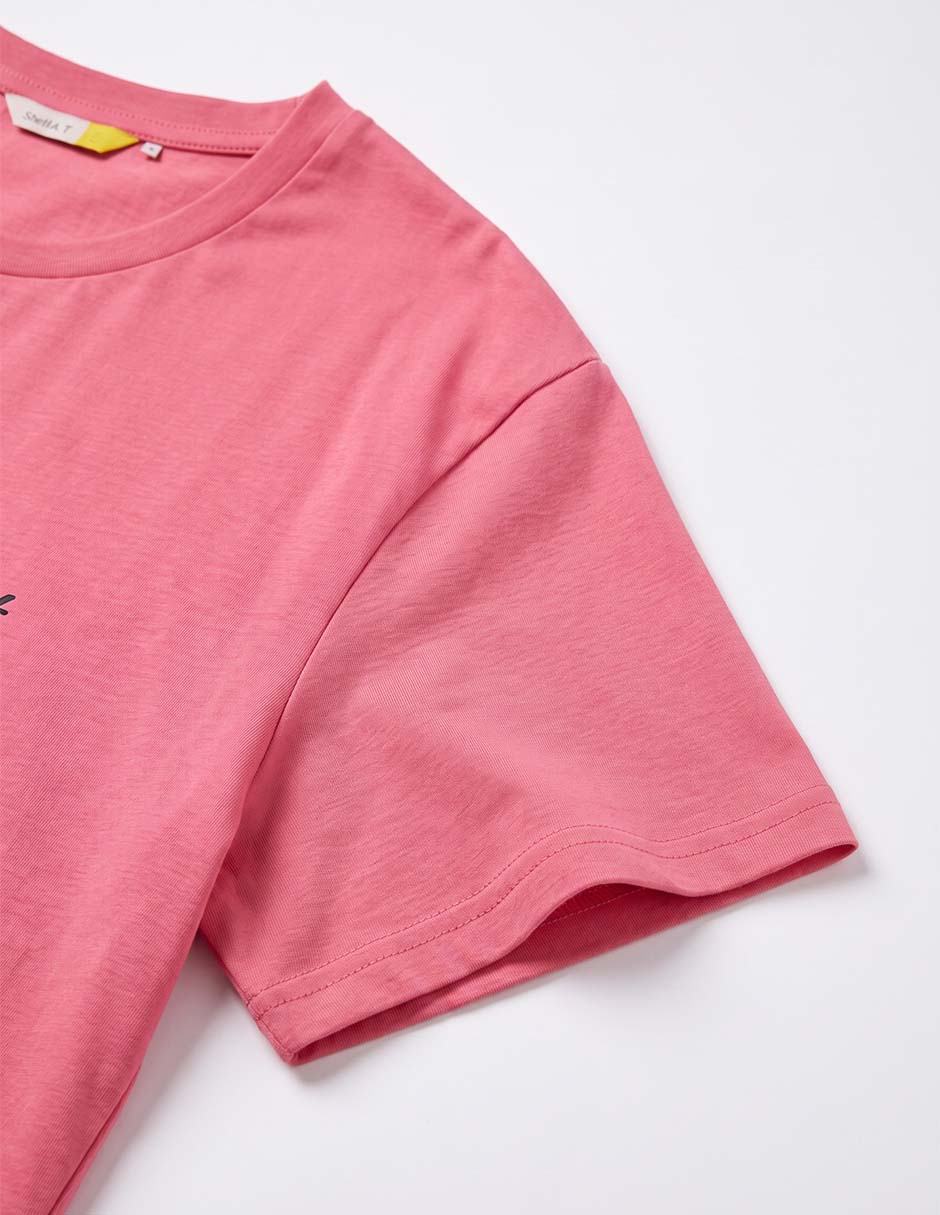 Playera manga al codo para niña 6