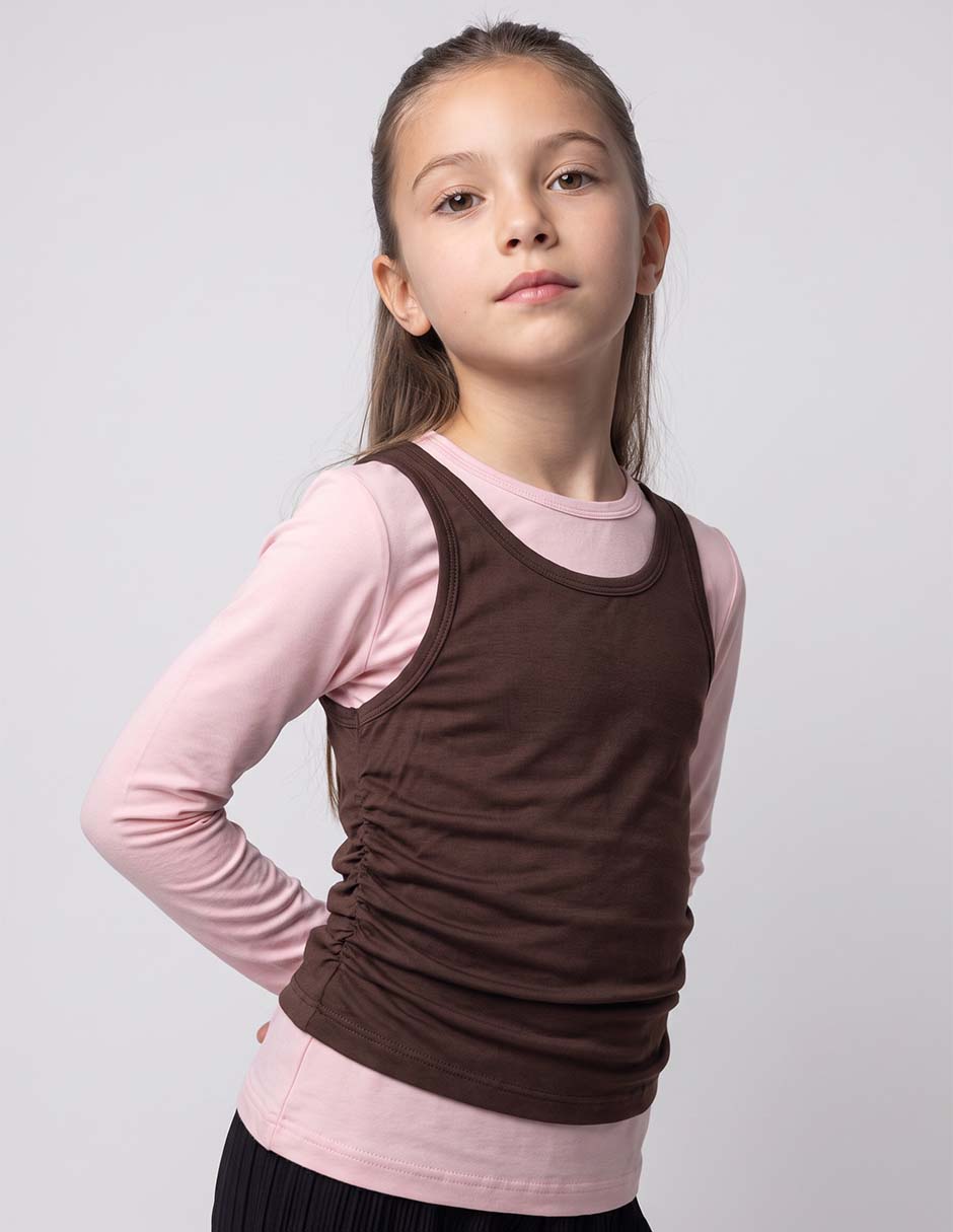 Playera manga larga para niña Playera manga larga para niña