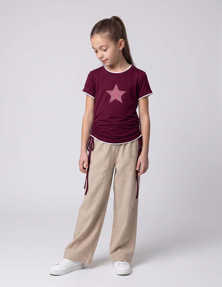 Playera manga corta para niña Playera manga corta para niña