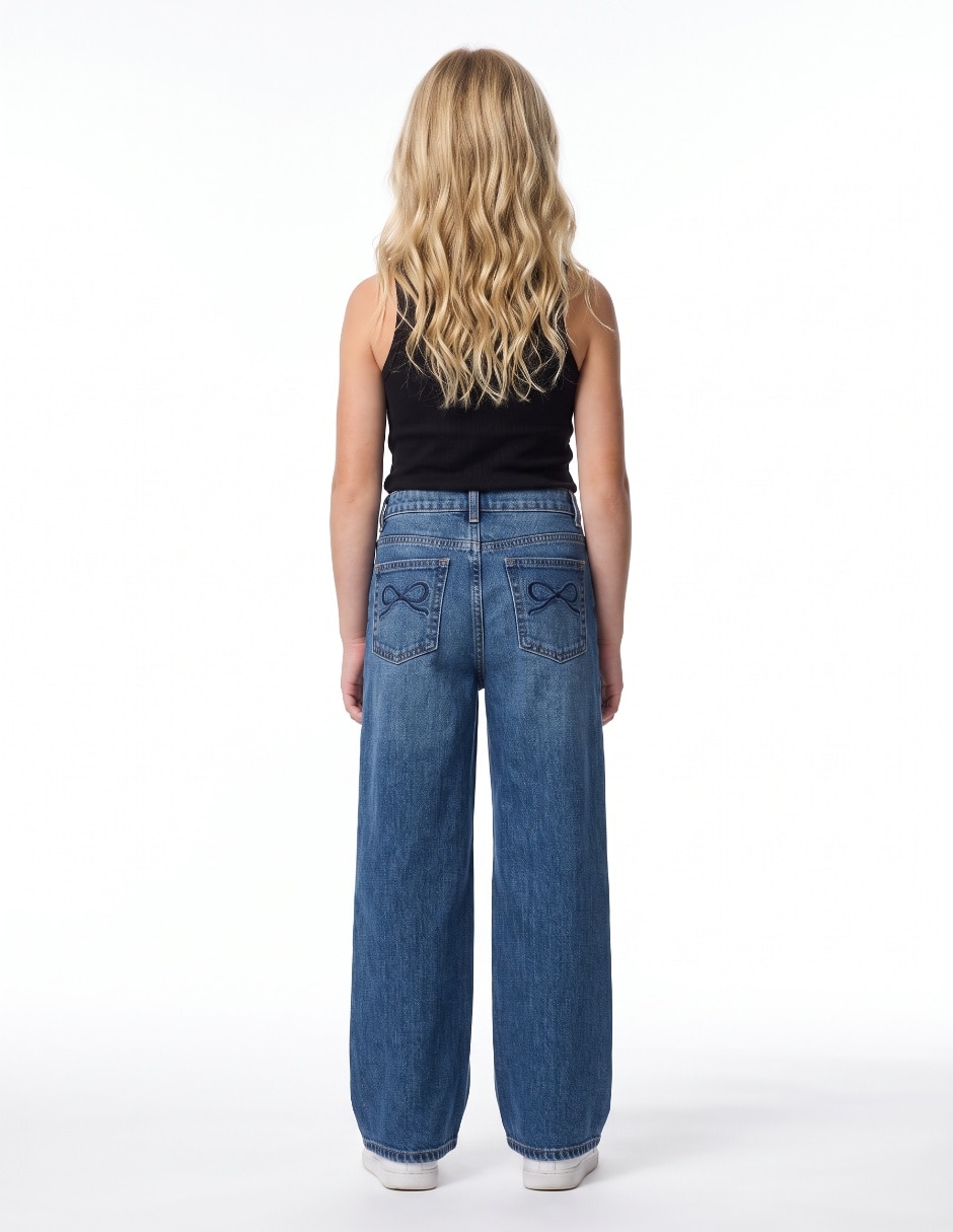 Jeans amplio para niña 2