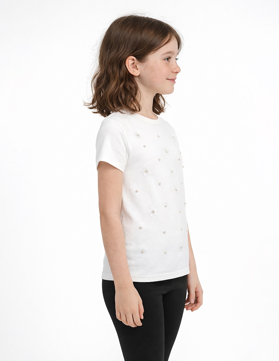Playera playera manga corta para niña 3