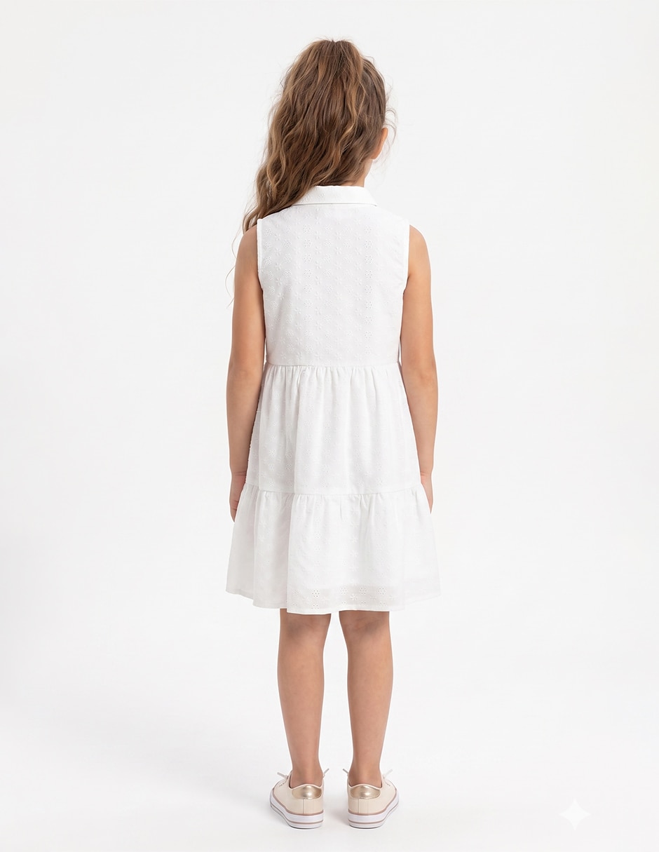 Vestido vestido "manga" sin manga "para" niños grandes niña 3
