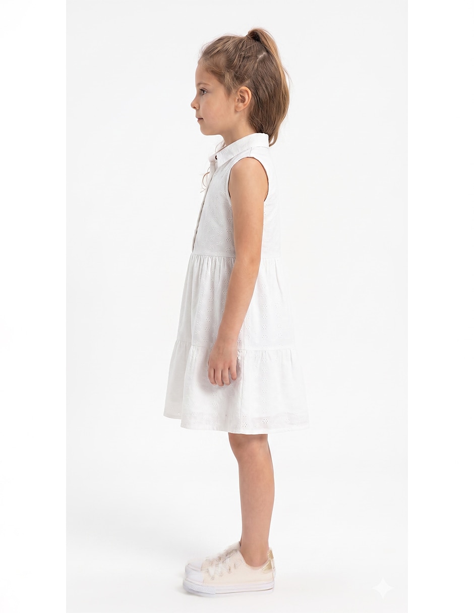 Vestido vestido "manga" sin manga "para" niños grandes niña 4