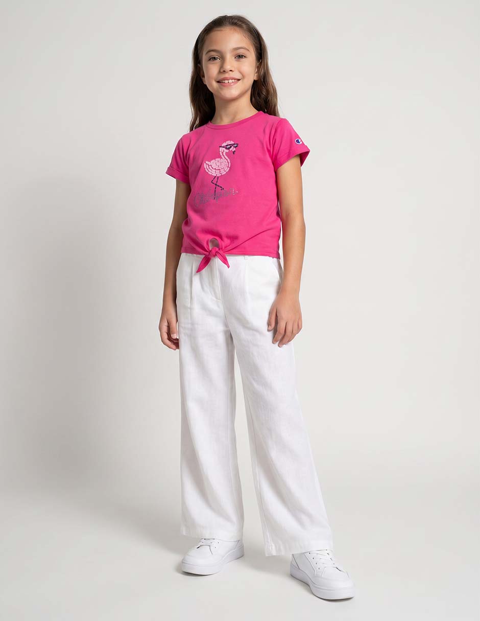 Playera Champion manga corta para niña