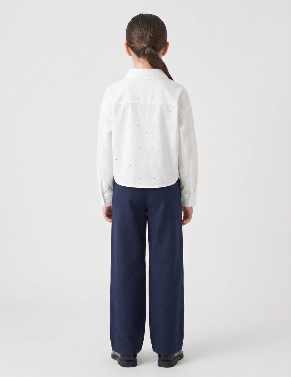Camisa casual Name It SS26 de algodón manga larga para mujer