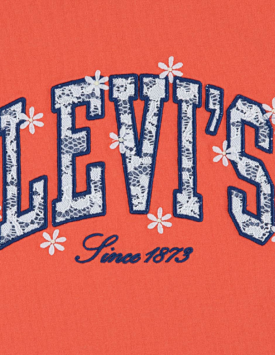 Playera levi's mayo moda niñas manga corta para niña